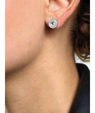 GUESS CLEAR CRYSTAL AND LOGO STUDS Aretes - Pendientes