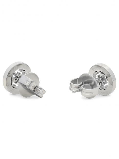 4G LOGO CRYSTAL STUD Aretes SILVER - Pendientes