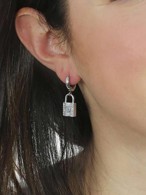 4G PADLOCK HUGGIES Aretes SILVER - Pendientes