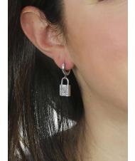 GUESS 4G PADLOCK HUGGIES Aretes - Pendientes