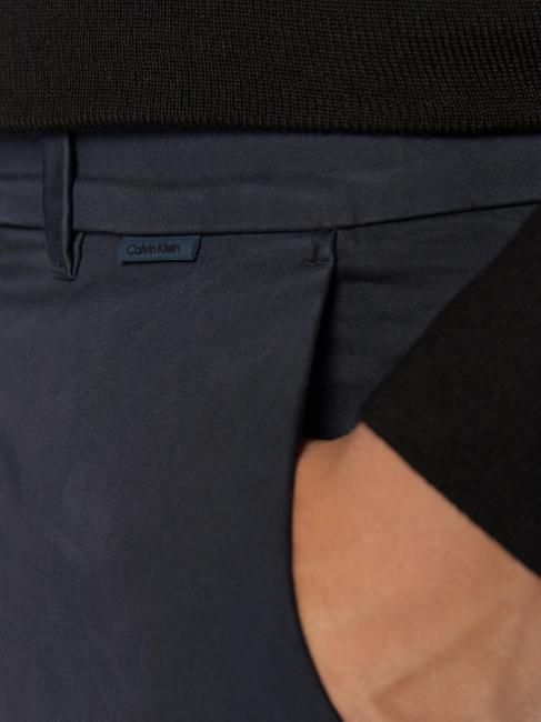 Sateen chino  Pantal&oacute;n de algod&oacute;n, slim fit Calvin Navy - Pantalones