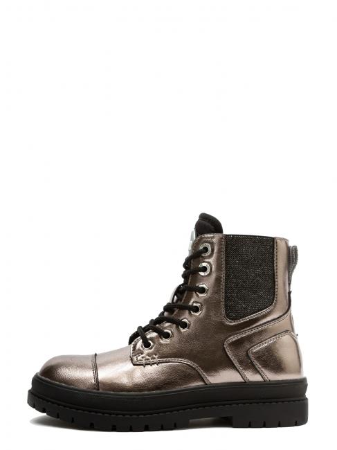 CONNOR Rock Botitas de bebe Plateado oscuro - Zapatos de beb&eacute;