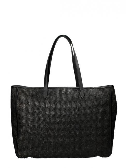 GIOVANNA Straw Bolsa de la compra negro - Bolsos Mujer