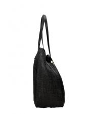 ERMANNO SCERVINO GIOVANNA Straw Bolsa de la compra negro - Bolsos Mujer - 3