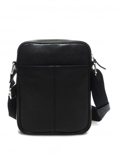 TECH Bolso de cuero negro - Bandoleras Hombre