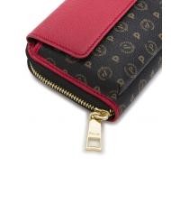 POLLINI HERITAGE  Cartera grande con bolsillo laca negra - Carteras Mujer - 4