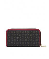 POLLINI HERITAGE  Cartera grande con bolsillo laca negra - Carteras Mujer - 5