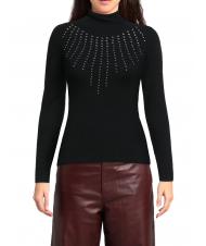 JOHN RICHMOND LENNON Abrigo de cuello alto negro - Su&eacute;teres de mujer - 2