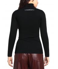 JOHN RICHMOND LENNON Abrigo de cuello alto negro - Su&eacute;teres de mujer - 3