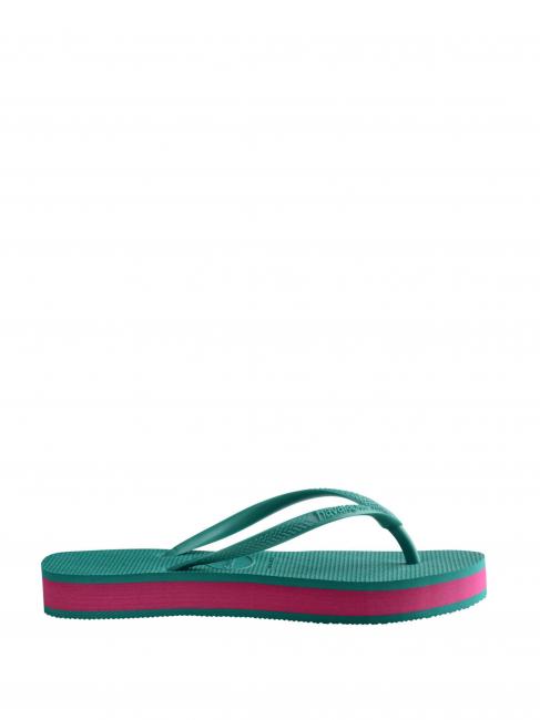 SLIM FLATFORM SLIM FLATFORM Chanclas de mujer frescura verde - Zapatos Mujer
