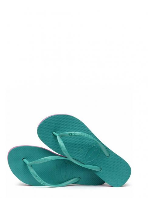 SLIM FLATFORM SLIM FLATFORM Chanclas de mujer frescura verde - Zapatos Mujer