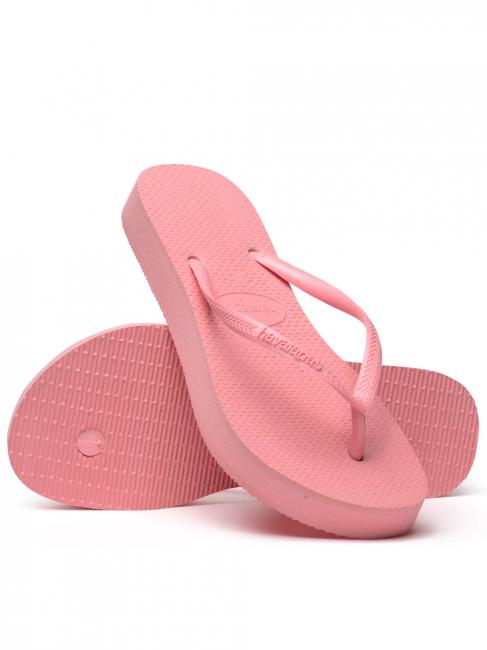 SLIM FLATFORM SLIM FLATFORM Chanclas de mujer rosa macarr&oacute;n - Zapatos Mujer