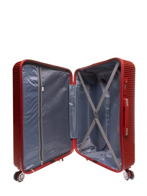 LUCKY Juego de 3 carros rojo - Set Trolley
