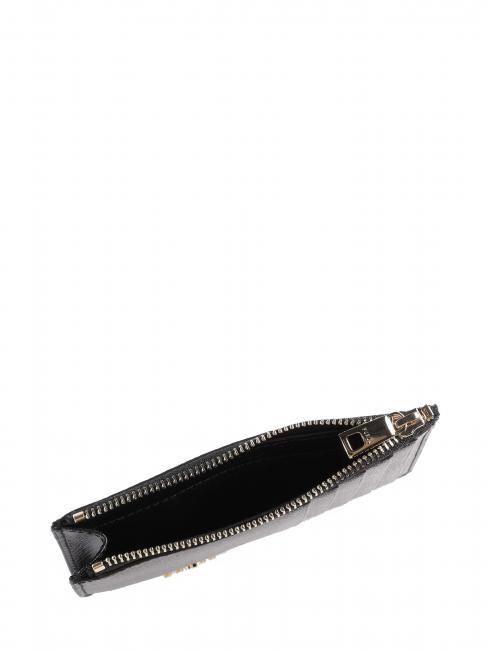 CAMELIA Cartera plana de piel negro - Carteras Mujer