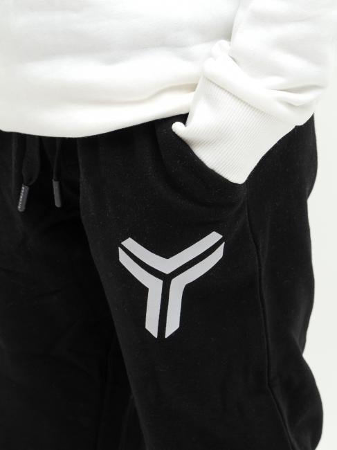 HEEP Conjunto sudadera y pantal&oacute;n blanco roto / negro - Ch&aacute;ndales para ni&ntilde;os