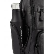 PIQUADRO CHARLIE Mochila para portátil de 15,6", en piel negro - Mochilas para portátil - 3