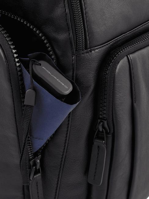 CHARLIE Mochila para portátil de 15,6", en piel negro - Mochilas para portátil