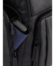 PIQUADRO CHARLIE Mochila para portátil de 15,6", en piel negro - Mochilas para portátil - 4