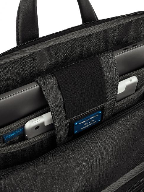 CHARLIE Mochila para portátil de 15,6", en piel negro - Mochilas para portátil