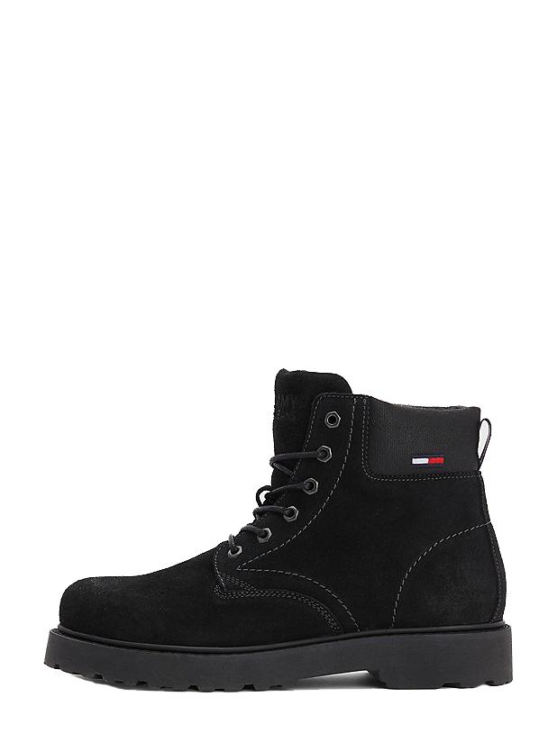 Tommy Hilfiger Tommy Botines En Piel Negro - ¡Compra A Precios De Outlet!
