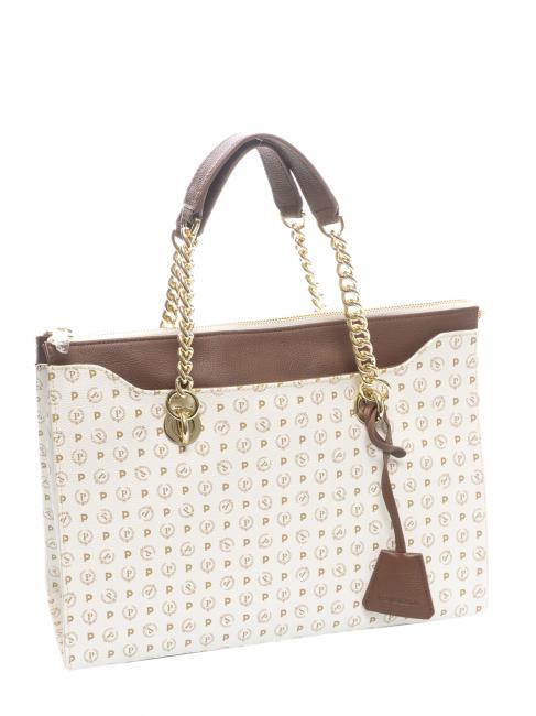 Heritage Classic Bolso shopper de mano, con bandolera marfil / marr&oacute;n - Bolsos Mujer