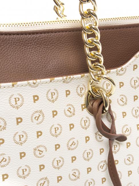 Heritage Classic Bolso shopper de mano, con bandolera marfil / marr&oacute;n - Bolsos Mujer