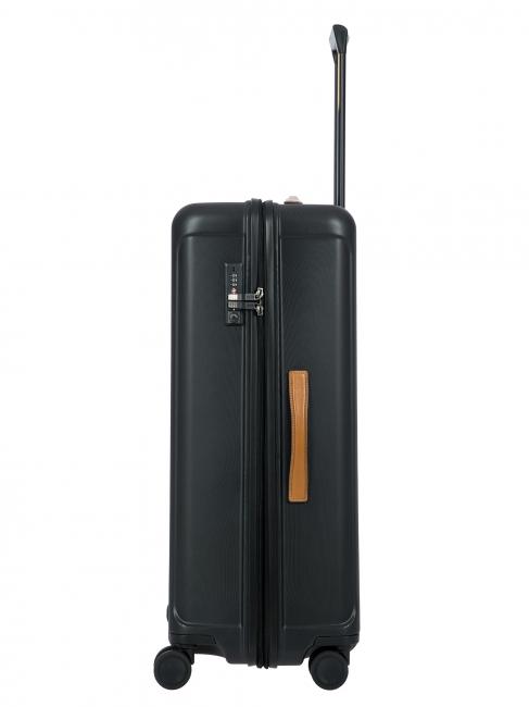 CAPRI Carro grande con puerto USB negro - Trolley Rígidos