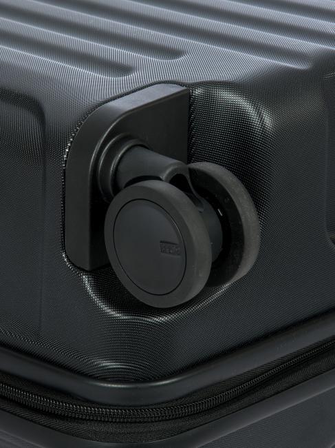 CAPRI Carro grande con puerto USB negro - Trolley Rígidos