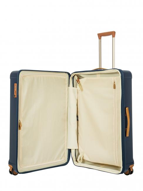 CAPRI Carro grande con puerto USB azul - Trolley Rígidos