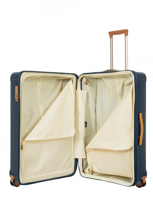 CAPRI Carro grande con puerto USB azul - Trolley Rígidos