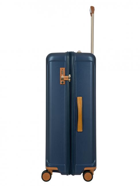 CAPRI Carro grande con puerto USB azul - Trolley Rígidos