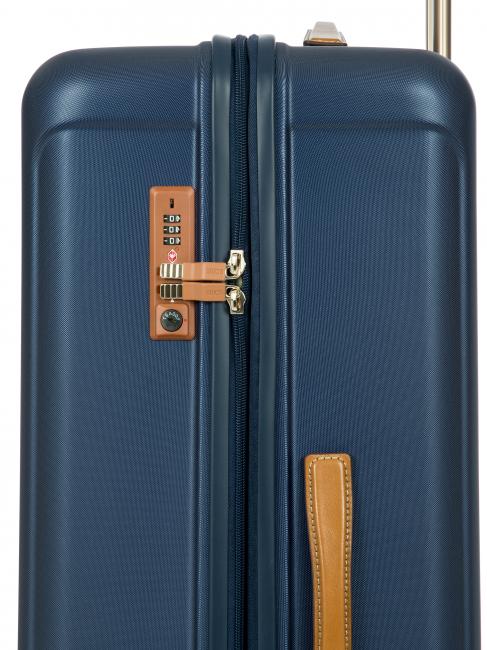 CAPRI Carro grande con puerto USB azul - Trolley Rígidos