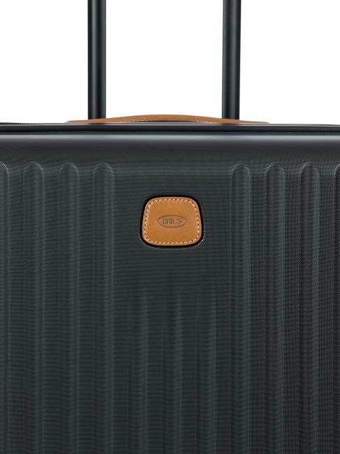 CAPRI Trolley mediano con puerto USB negro - Trolley Rígidos