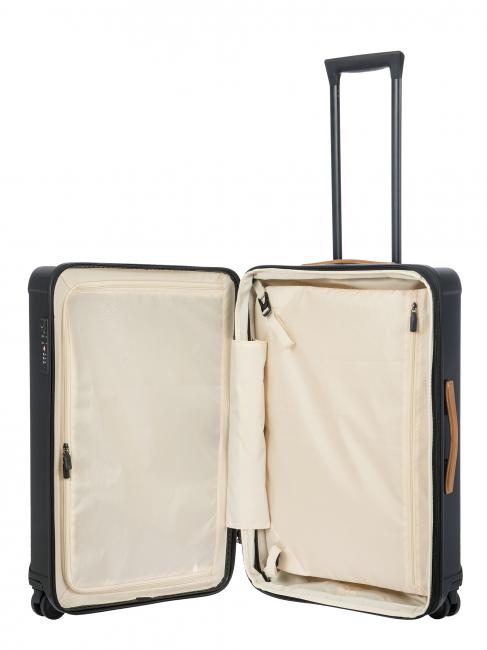 CAPRI Trolley mediano con puerto USB negro - Trolley Rígidos