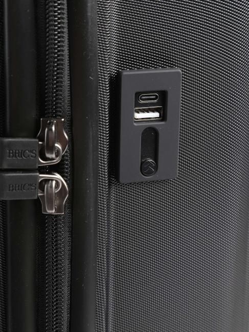 CAPRI Equipaje de mano con puerto USB negro - Equipaje de mano