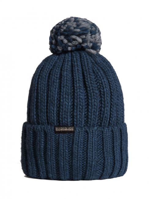 SEMIURY W 3 Gorra con pu&ntilde;o y pomp&oacute;n bandera azul - Sombreros