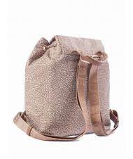 BORBONESE MEDIUM ECO LINE Mochila mediana de tela beiger yegua - Bolsos Mujer - 2