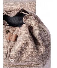 BORBONESE MEDIUM ECO LINE Mochila mediana de tela beiger yegua - Bolsos Mujer - 3