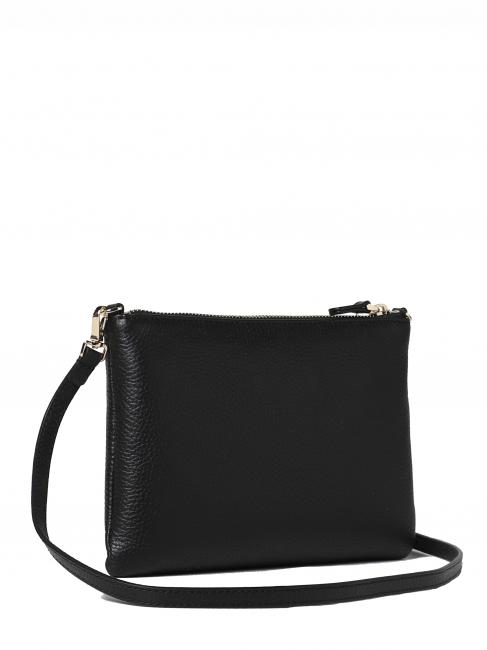 BEST CROSSBODY Minibolso de piel negro - Bolsos Mujer