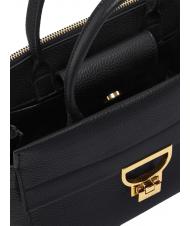 COCCINELLE ARLETTIS Bolso de mano de piel martillada negro - Bolsos Mujer - 5