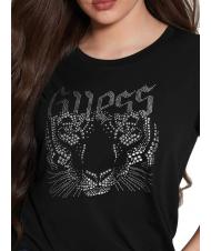GUESS LOGO TIGER EASY camiseta con tachuelas jetbla - camiseta - 3