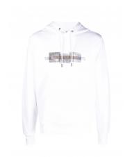 CALVIN KLEIN BOX STRIPED LOGO Sudadera Blanco brillante - Sudaderas - 4