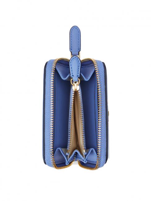 OVL JACQUARD Cartera peque&ntilde;a con cremallera prnt caqui mjcqrd/nw engld azul - Carteras Mujer