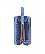 RALPH LAUREN OVL JACQUARD Cartera peque&ntilde;a con cremallera prnt caqui mjcqrd/nw engld azul - Carteras Mujer - 2
