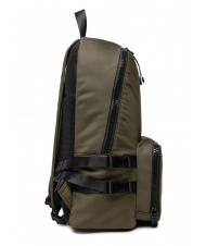 TRUSSARDI SPEEDY LETTERING Mochila de nailon, soporte para PC de 15,6" verde oliva / hueso - Mochilas para port&aacute;til - 3