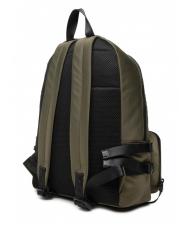 TRUSSARDI SPEEDY LETTERING Mochila de nailon, soporte para PC de 15,6" verde oliva / hueso - Mochilas para port&aacute;til - 4