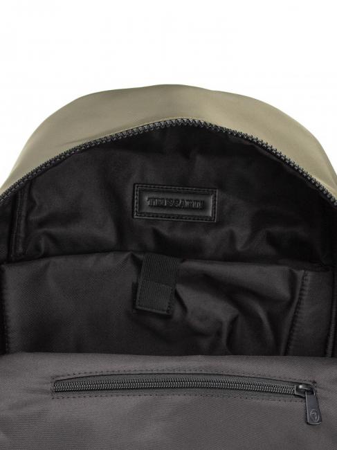 SPEEDY LETTERING Mochila de nailon, soporte para PC de 15,6" verde oliva / hueso - Mochilas para port&aacute;til