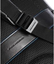 PIQUADRO BLUE SQUARE Revamp Mochila para portátil de 14", en piel negro - Mochilas para portátil - 3