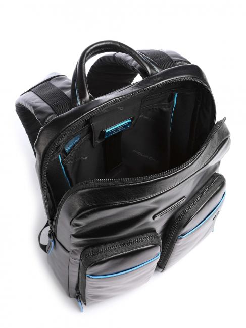 BLUE SQUARE Revamp Mochila para portátil de 14", en piel negro - Mochilas para portátil