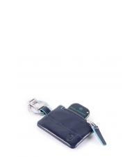 PIQUADRO BLUE SQUARE Llavero con Connequ azul - Llaveros - 2